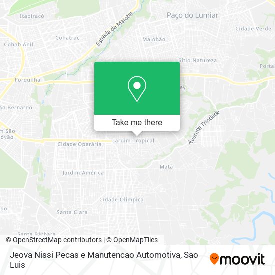 Jeova Nissi Pecas e Manutencao Automotiva map