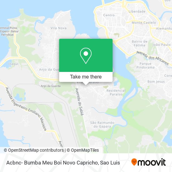 Acbnc- Bumba Meu Boi Novo Capricho map