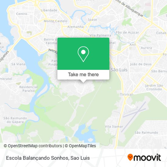 Mapa Escola Balançando Sonhos