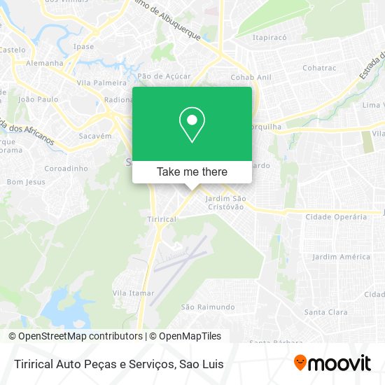 Tirirical Auto Peças e Serviços map