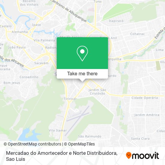 Mapa Mercadao do Amortecedor e Norte Distribuidora