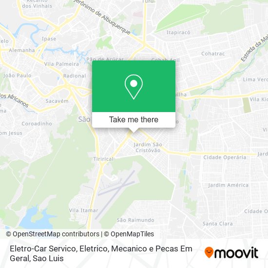 Eletro-Car Servico, Eletrico, Mecanico e Pecas Em Geral map