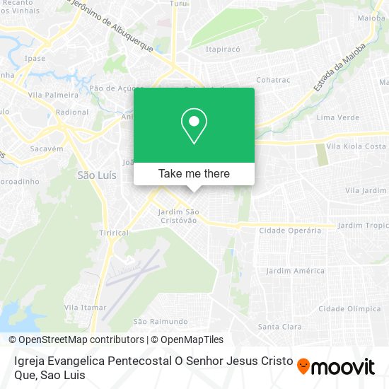 Igreja Evangelica Pentecostal O Senhor Jesus Cristo Que map