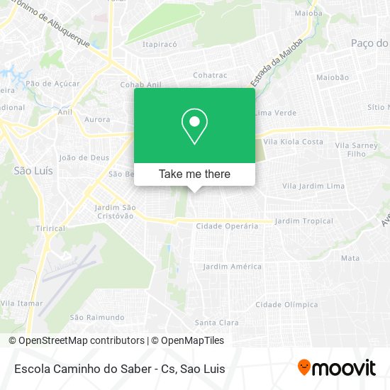 Escola Caminho do Saber - Cs map