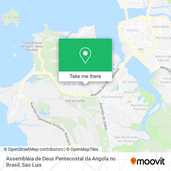 Assembléia de Deus Pentecostal da Angola no Brasil map