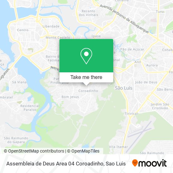 Assembleia de Deus Area 04 Coroadinho map