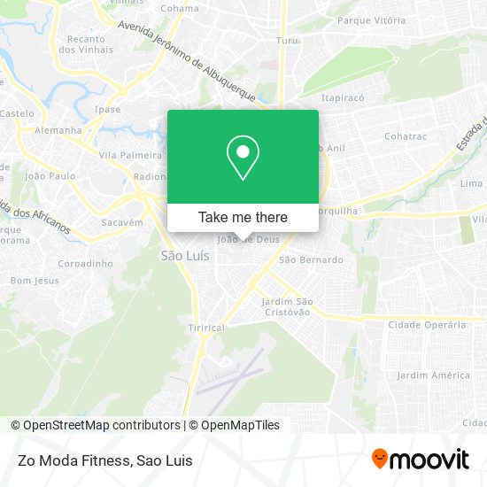 Zo Moda Fitness map