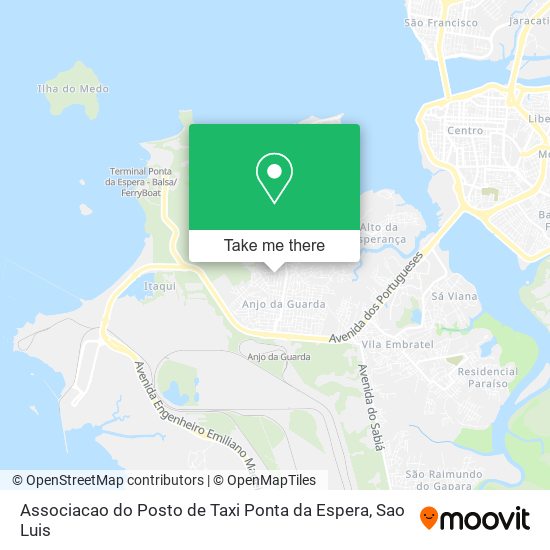 Associacao do Posto de Taxi Ponta da Espera map