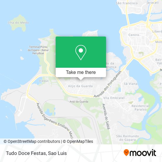 Tudo Doce Festas map