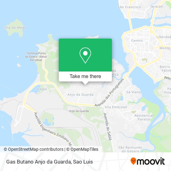 Gas Butano Anjo da Guarda map