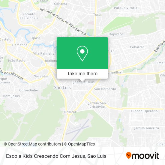 Escola Kids Crescendo Com Jesus map