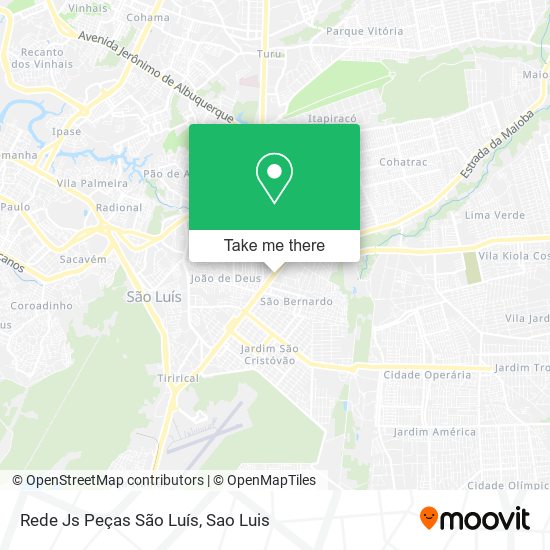 Rede Js Peças São Luís map