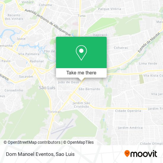 Dom Manoel Eventos map