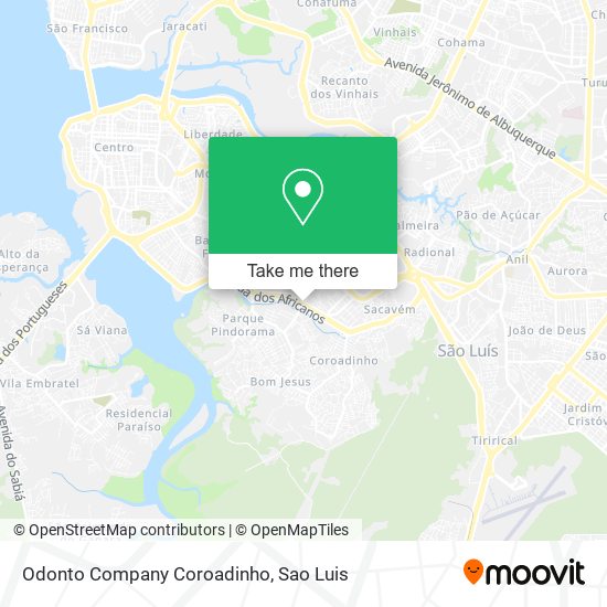 Odonto Company Coroadinho map