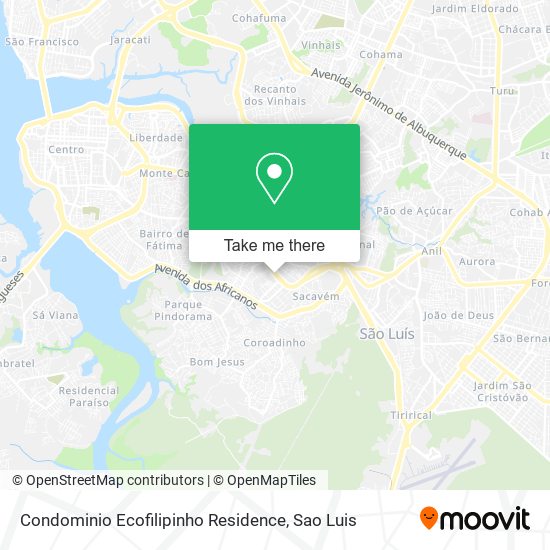 Mapa Condominio Ecofilipinho Residence