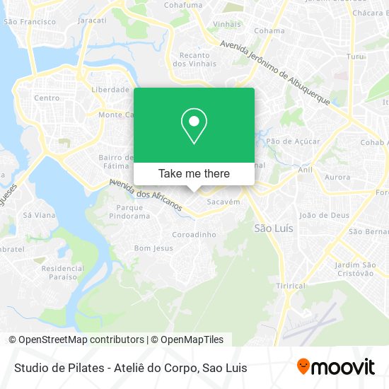 Mapa Studio de Pilates - Ateliê do Corpo