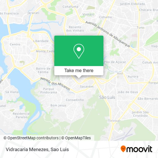 Vidracaria Menezes map