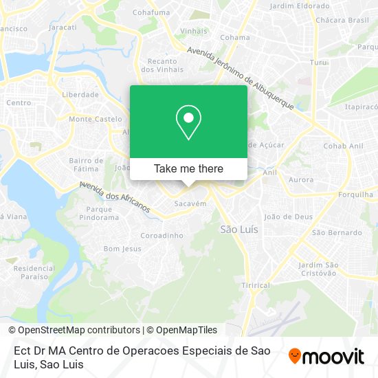 Ect Dr MA Centro de Operacoes Especiais de Sao Luis map