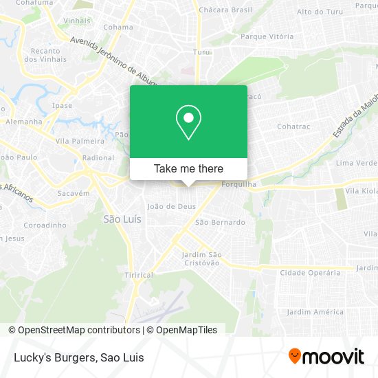 Lucky's Burgers map