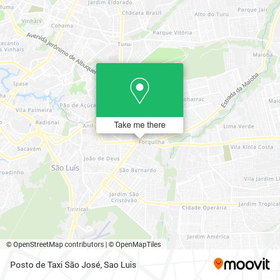 Posto de Taxi São José map