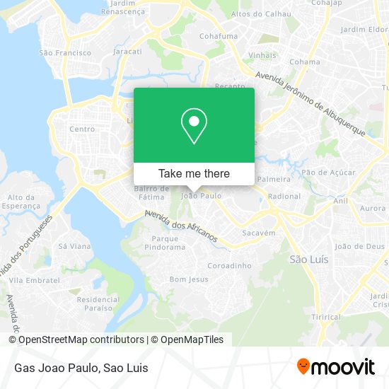 Gas Joao Paulo map