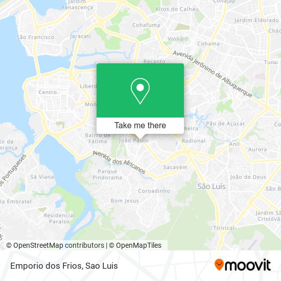Emporio dos Frios map