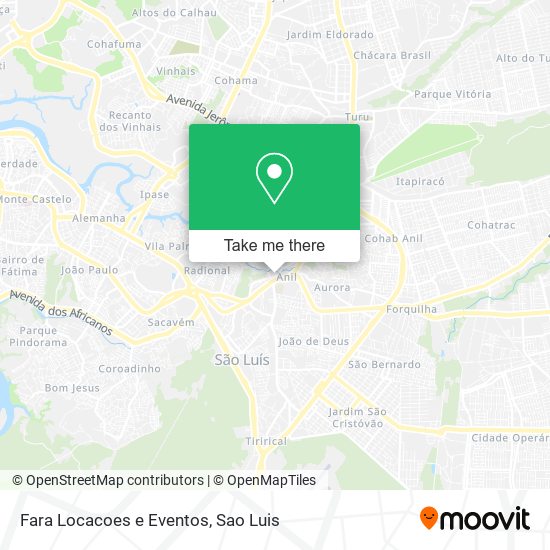 Fara Locacoes e Eventos map