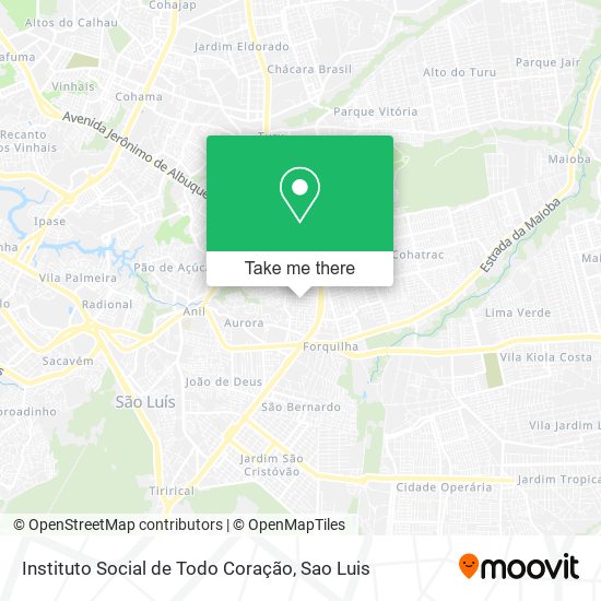 Instituto Social de Todo Coração map
