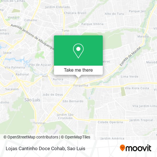 Lojas Cantinho Doce Cohab map