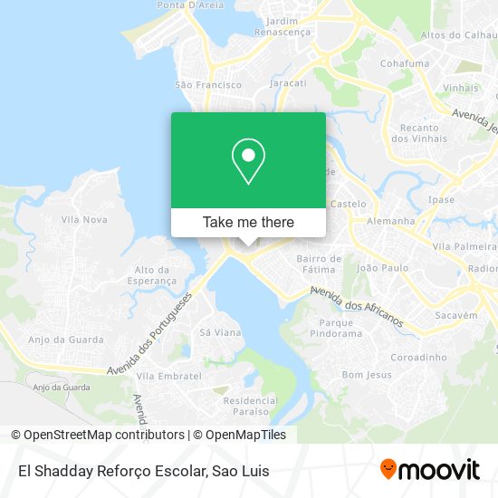 Mapa El Shadday Reforço Escolar