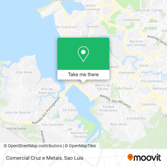 Comercial Cruz e Metais map