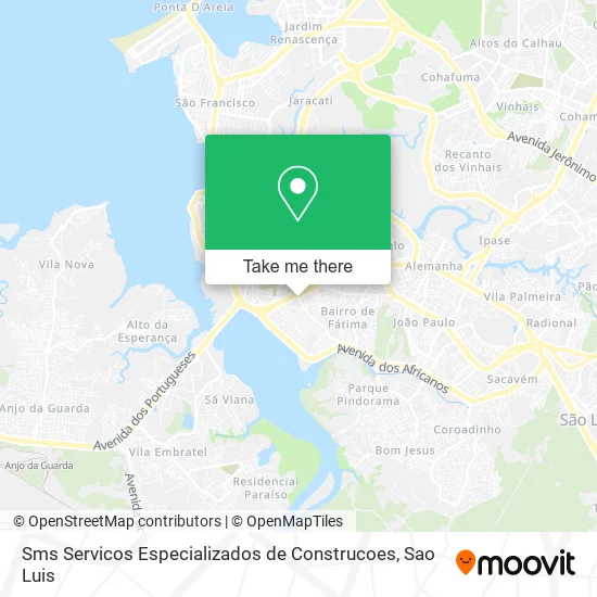 Sms Servicos Especializados de Construcoes map