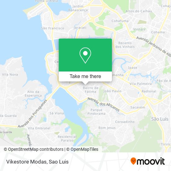 Mapa Vikestore Modas