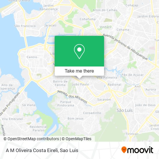 A M Oliveira Costa Eireli map