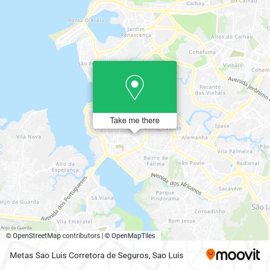 Metas Sao Luis Corretora de Seguros map