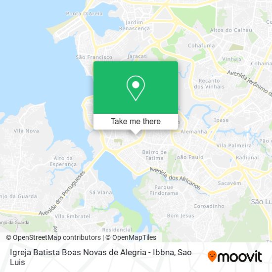 Igreja Batista Boas Novas de Alegria - Ibbna map