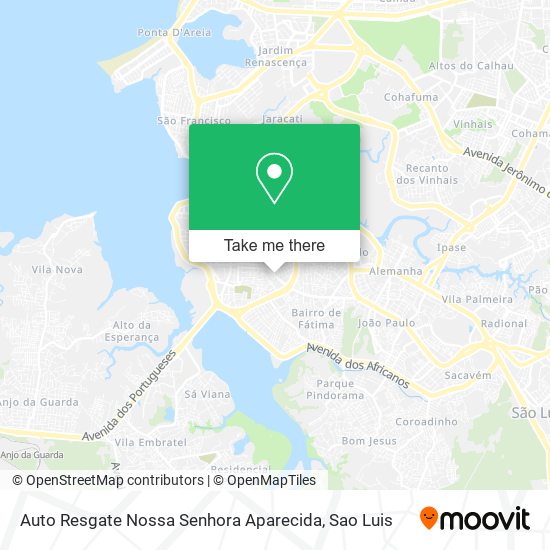 Auto Resgate Nossa Senhora Aparecida map