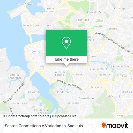 Santos Cosmeticos e Variedades map