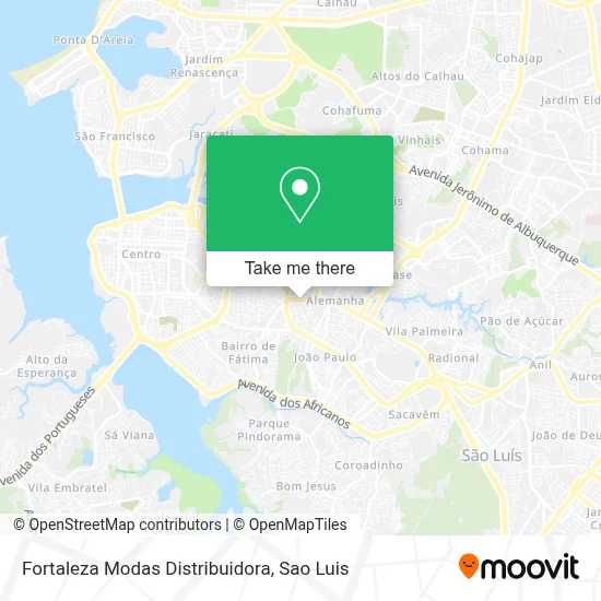 Fortaleza Modas Distribuidora map