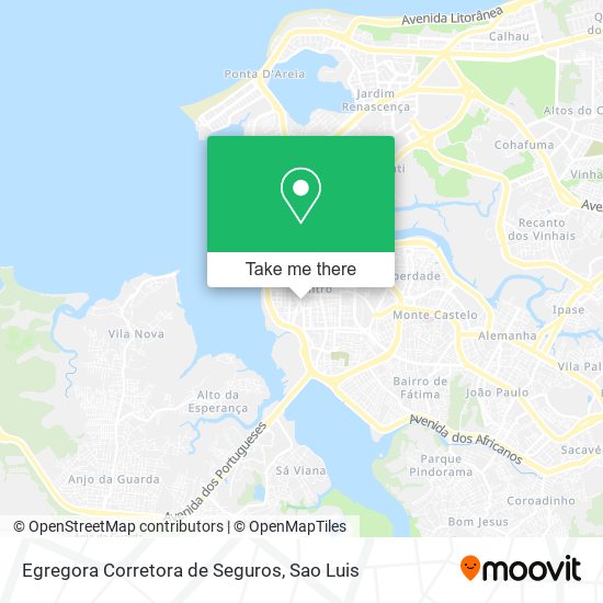 Mapa Egregora Corretora de Seguros