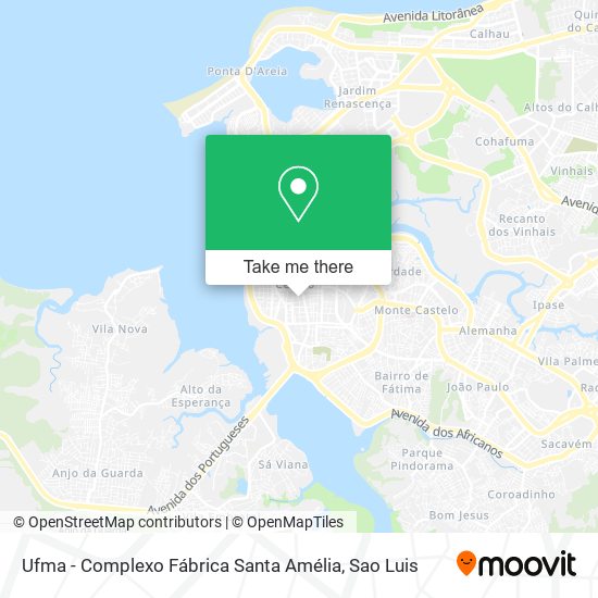 Ufma - Complexo Fábrica Santa Amélia map
