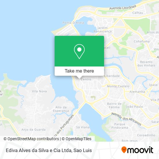 Mapa Ediva Alves da Silva e Cia Ltda