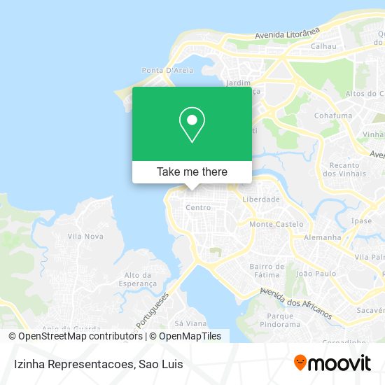 Izinha Representacoes map