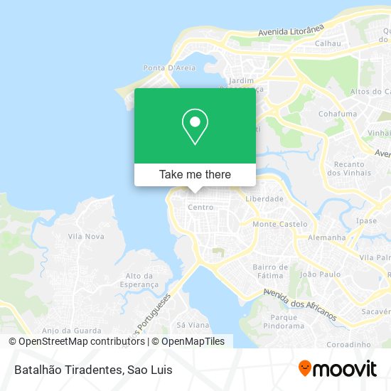 Batalhão Tiradentes map