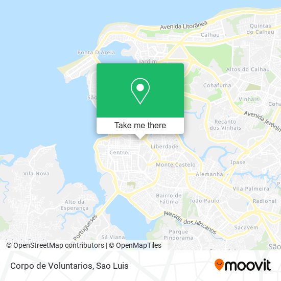 Corpo de Voluntarios map