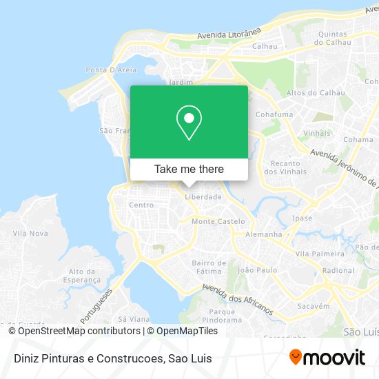 Diniz Pinturas e Construcoes map