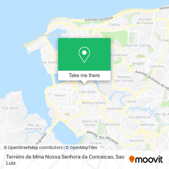 Mapa Terreiro de Mina Nossa Senhora da Conceicao