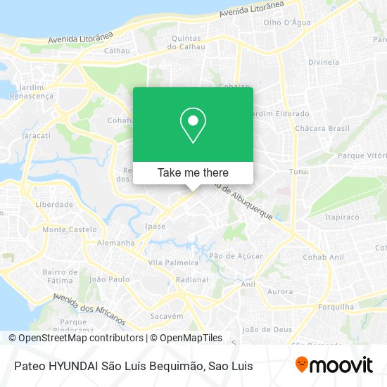 Pateo HYUNDAI São Luís Bequimão map