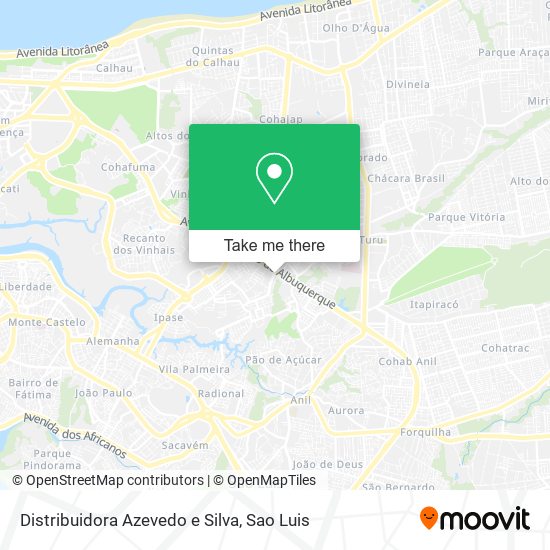 Distribuidora Azevedo e Silva map