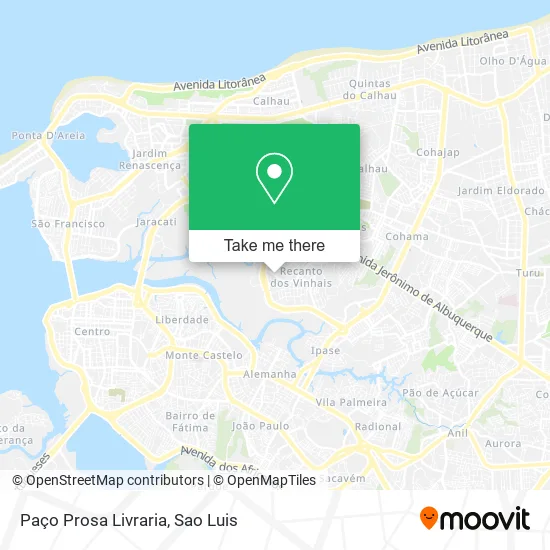 Paço Prosa Livraria map
